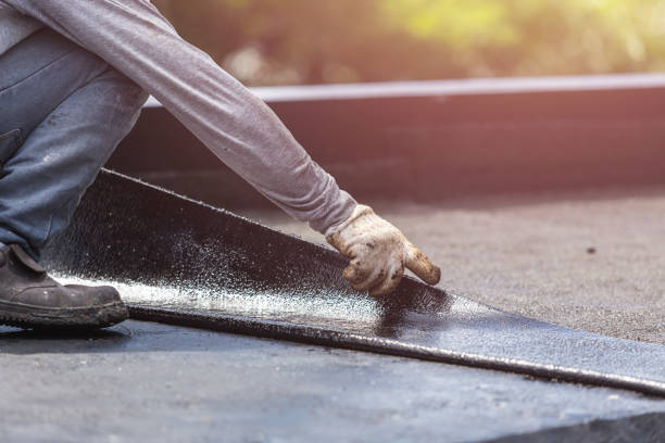 Professional Emergency Waterproofing technician working in Hinckley, IL